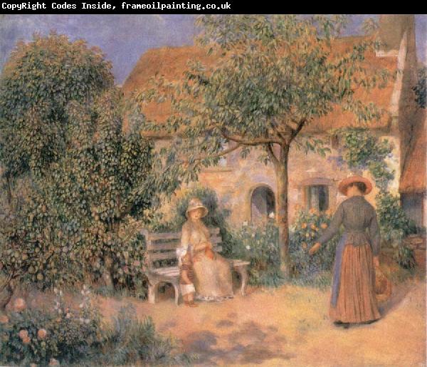 Pierre-Auguste Renoir Garden scene in Brittany